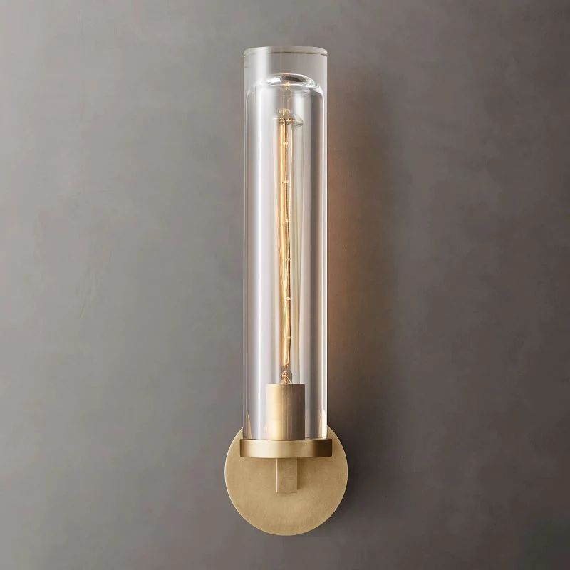 Saveral Round Tube Sconce-Meet Lighting