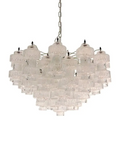 Murano Chandelier - 37 glasses- Transparent