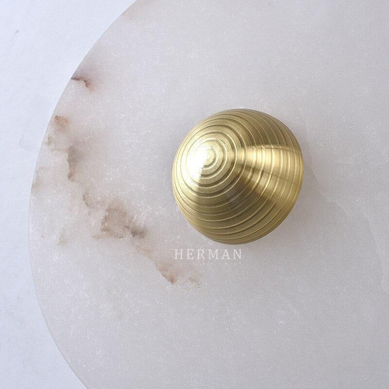 Median Alabaster Flush mount - 3 Surface by Meetlighting