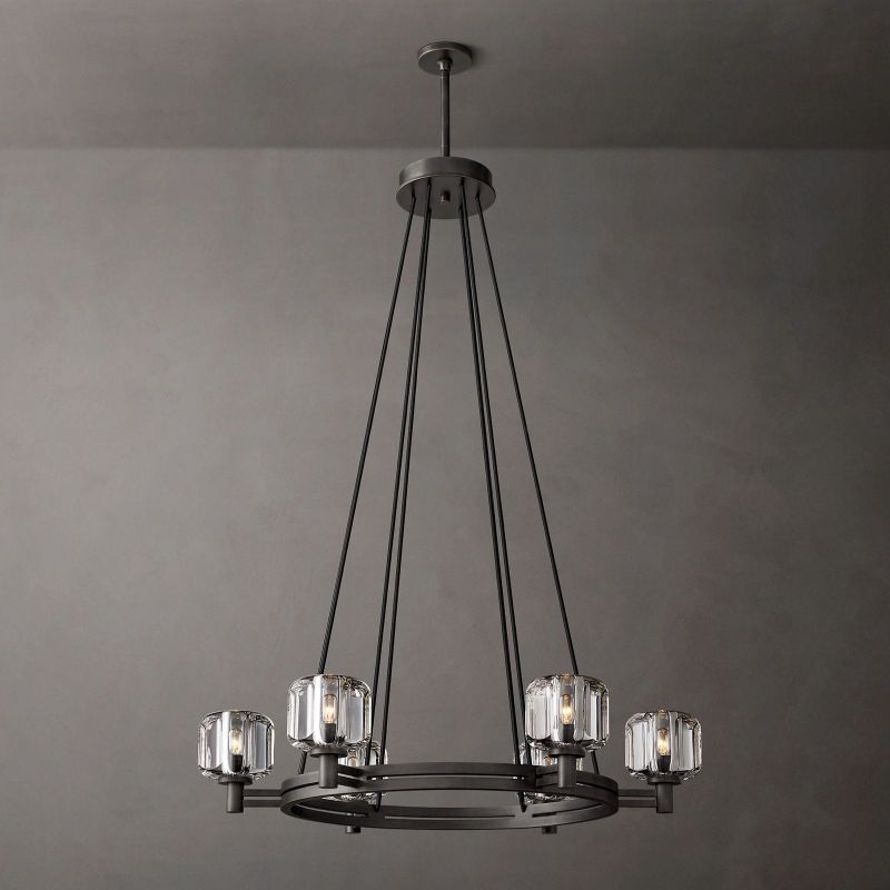 Sebendek Round Chandelier-Meet Lighting