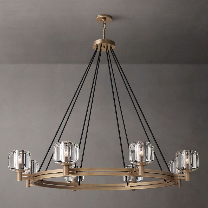 Sebendek Round Chandelier-Meet Lighting