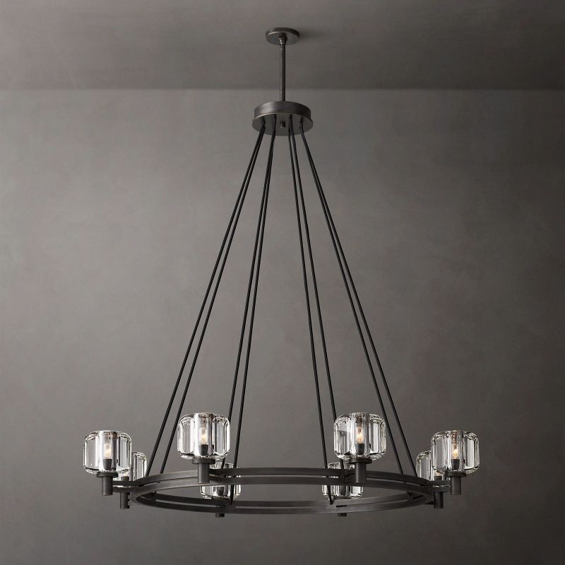 Sebendek Round Chandelier-Meet Lighting