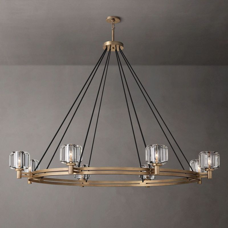 Sebendek Round Chandelier-Meet Lighting