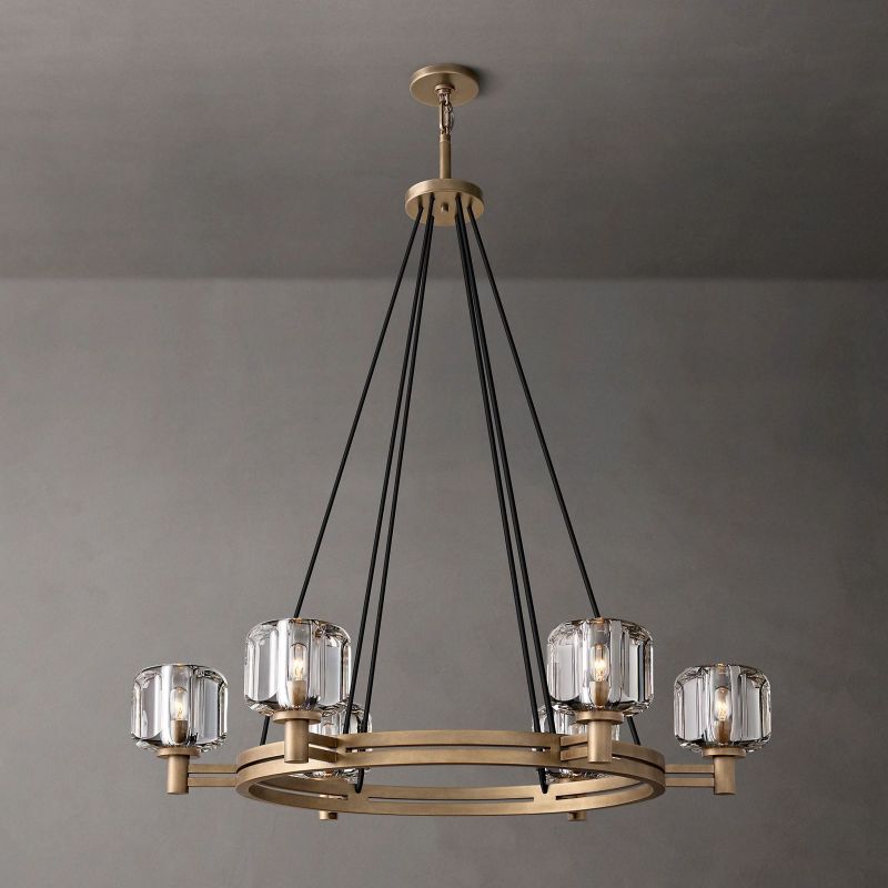 Sebendek Round Chandelier-Meet Lighting