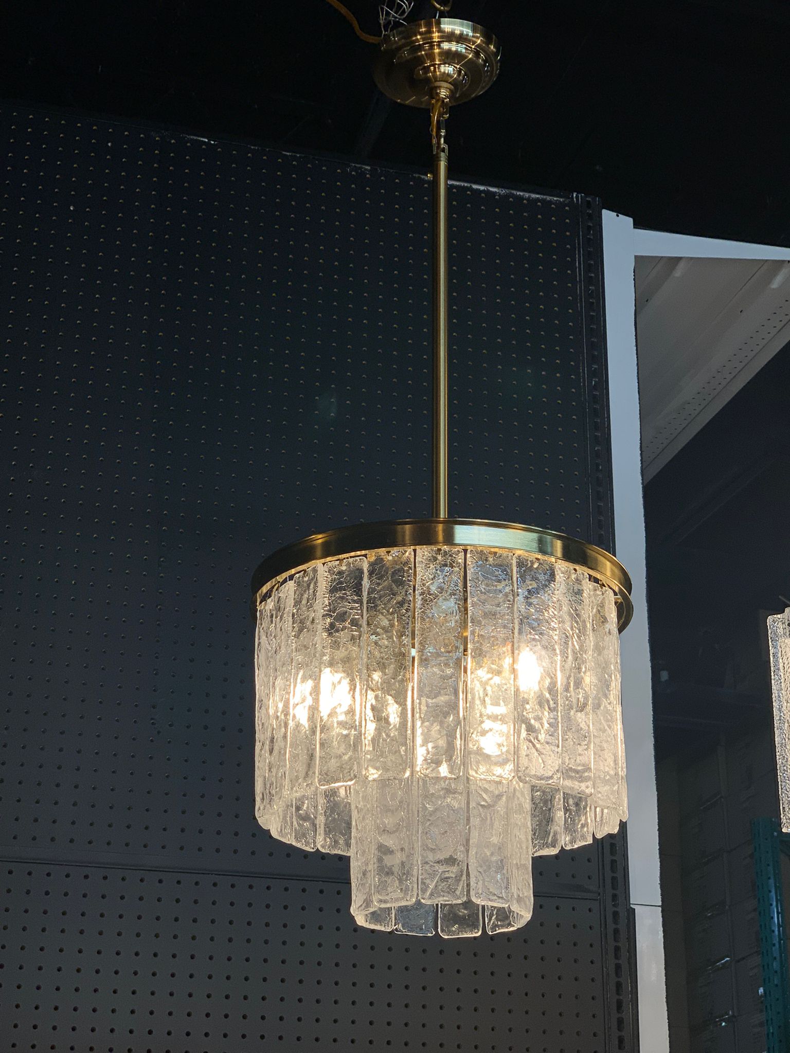 Seline Textured Glass Kitchen Island Pendant Light-Meet Lighting