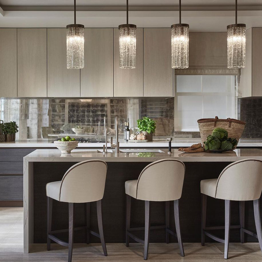 Seline Textured Glass Kitchen Island Pendant Light-Meet Lighting