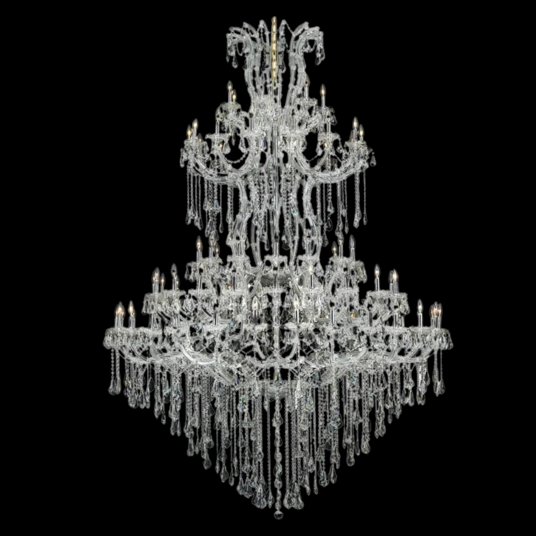 Traditional Candle Crystal Chandelier for Staircase/Foyer/Living Room/Villa-MEET LIGHTING