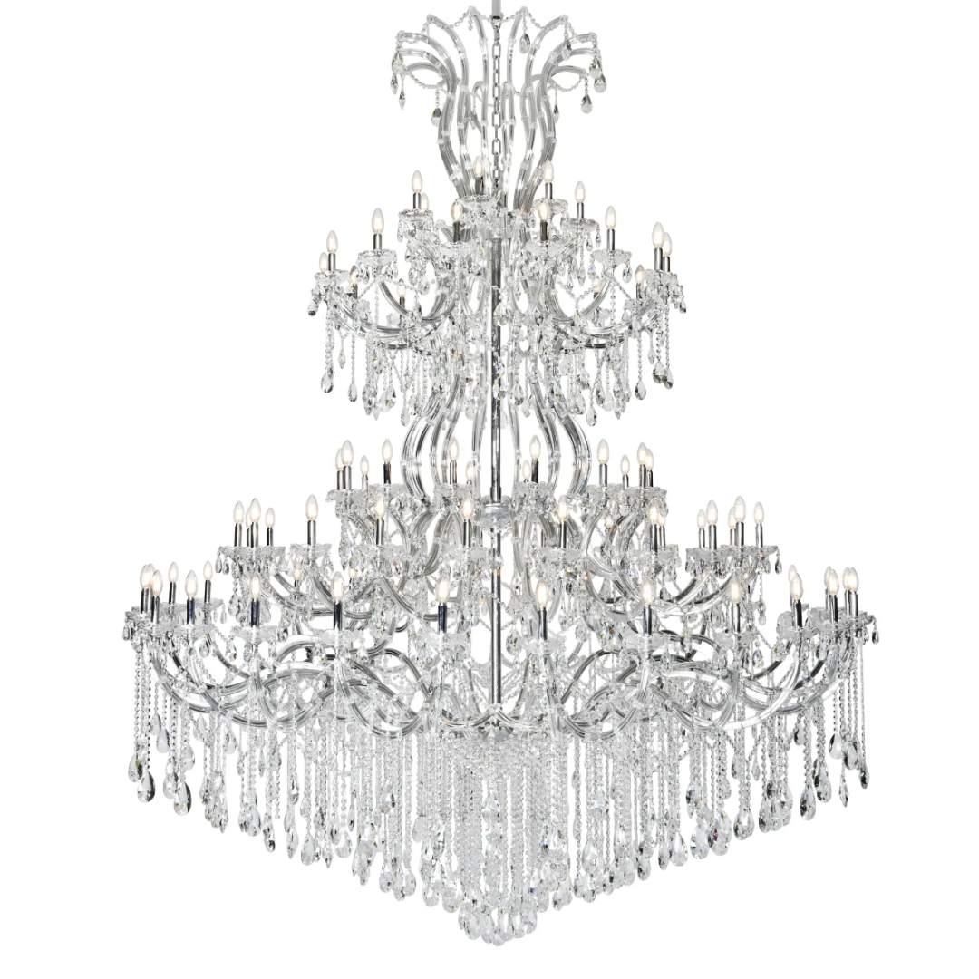 Traditional Candle Crystal Chandelier for Staircase/Foyer/Living Room/Villa-MEET LIGHTING