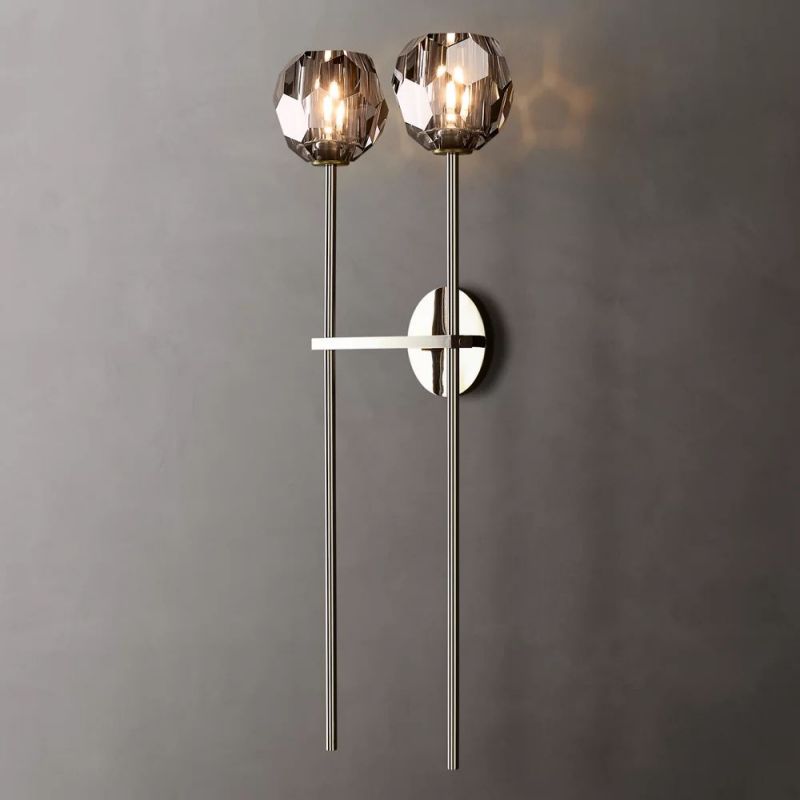 Boule Glass Double Grand Wall Sconce