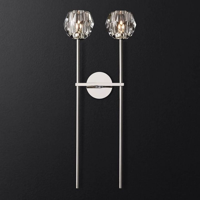 Boule Glass Double Grand Wall Sconce