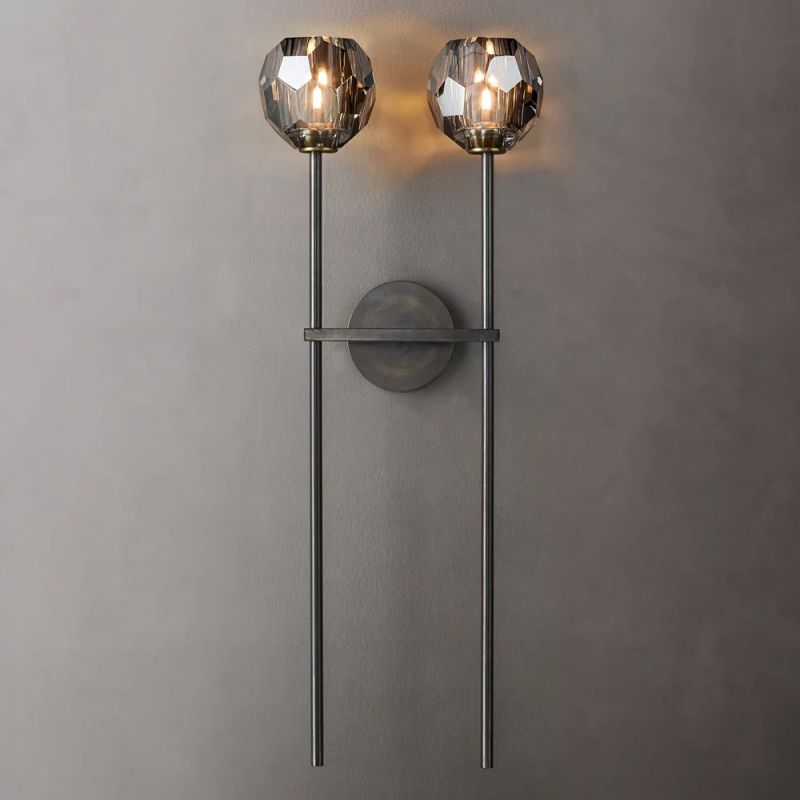 Boule Glass Double Grand Wall Sconce