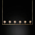 Boule Glass Linear Chandelier 60"