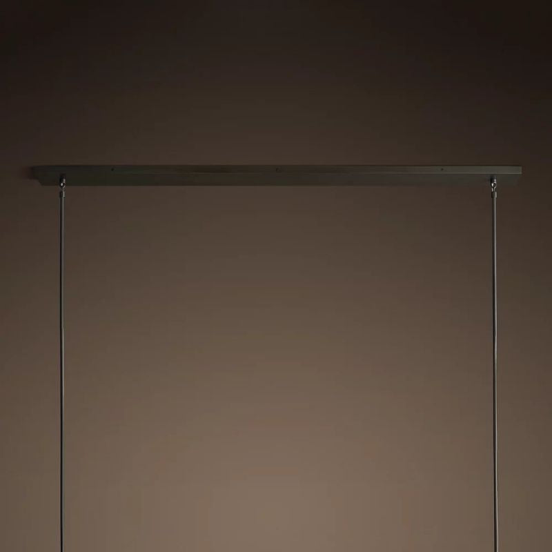 Boule Glass Linear Chandelier 60"