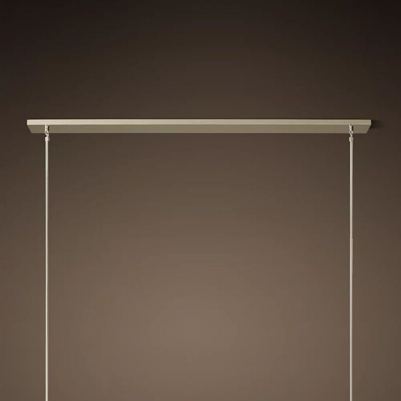 Boule Glass Linear Chandelier 60"