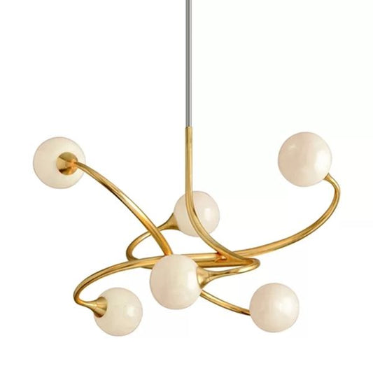 Pearl Pendant Chandelier 6 Lights