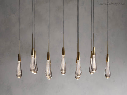 Solitaire Linear Chandelier 37"W-Meet Lighting