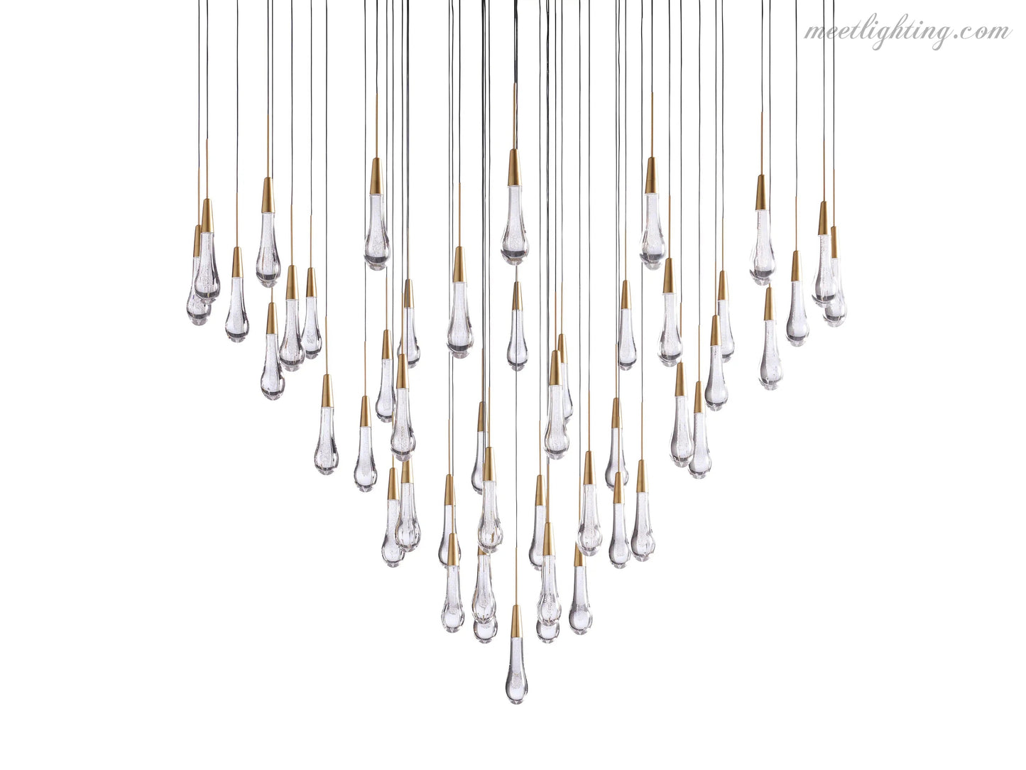 Solitaire Round Chandelier 58"D-Meet Lighting