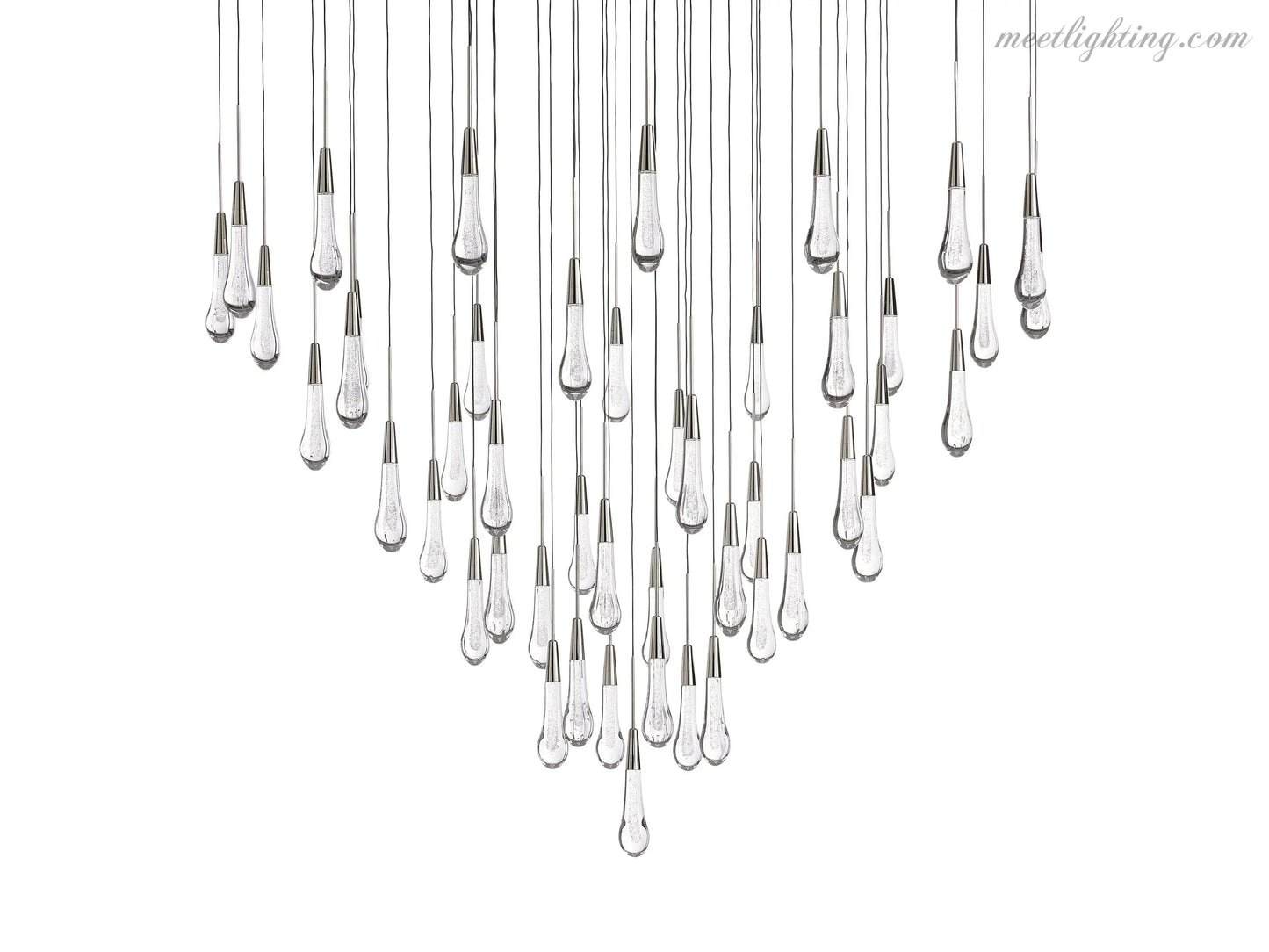 Solitaire Round Chandelier 58"D-Meet Lighting