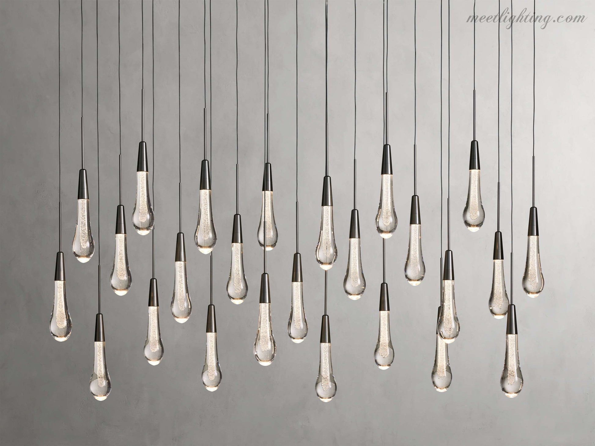 Soltaire Linear Crystal Chandelier-Meet Lighting