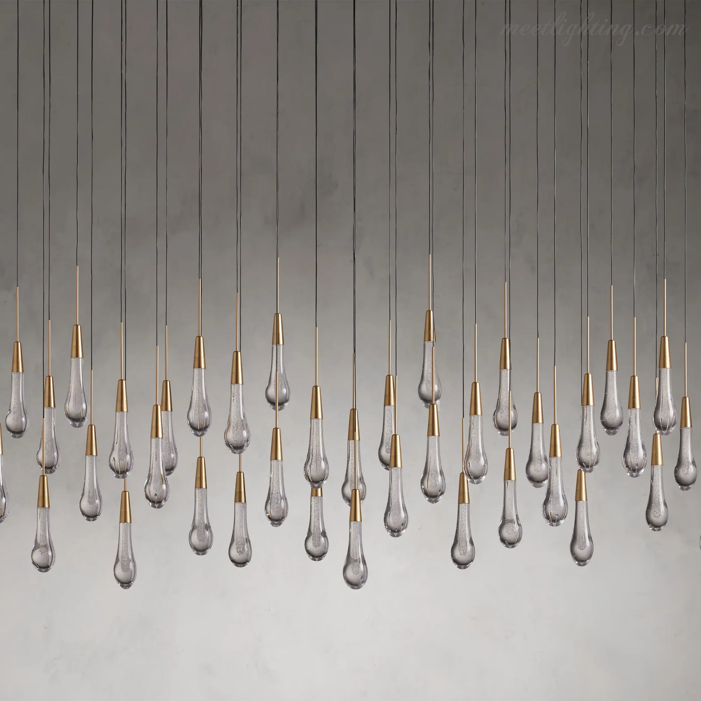 Soltaire Linear Crystal Chandelier-Meet Lighting