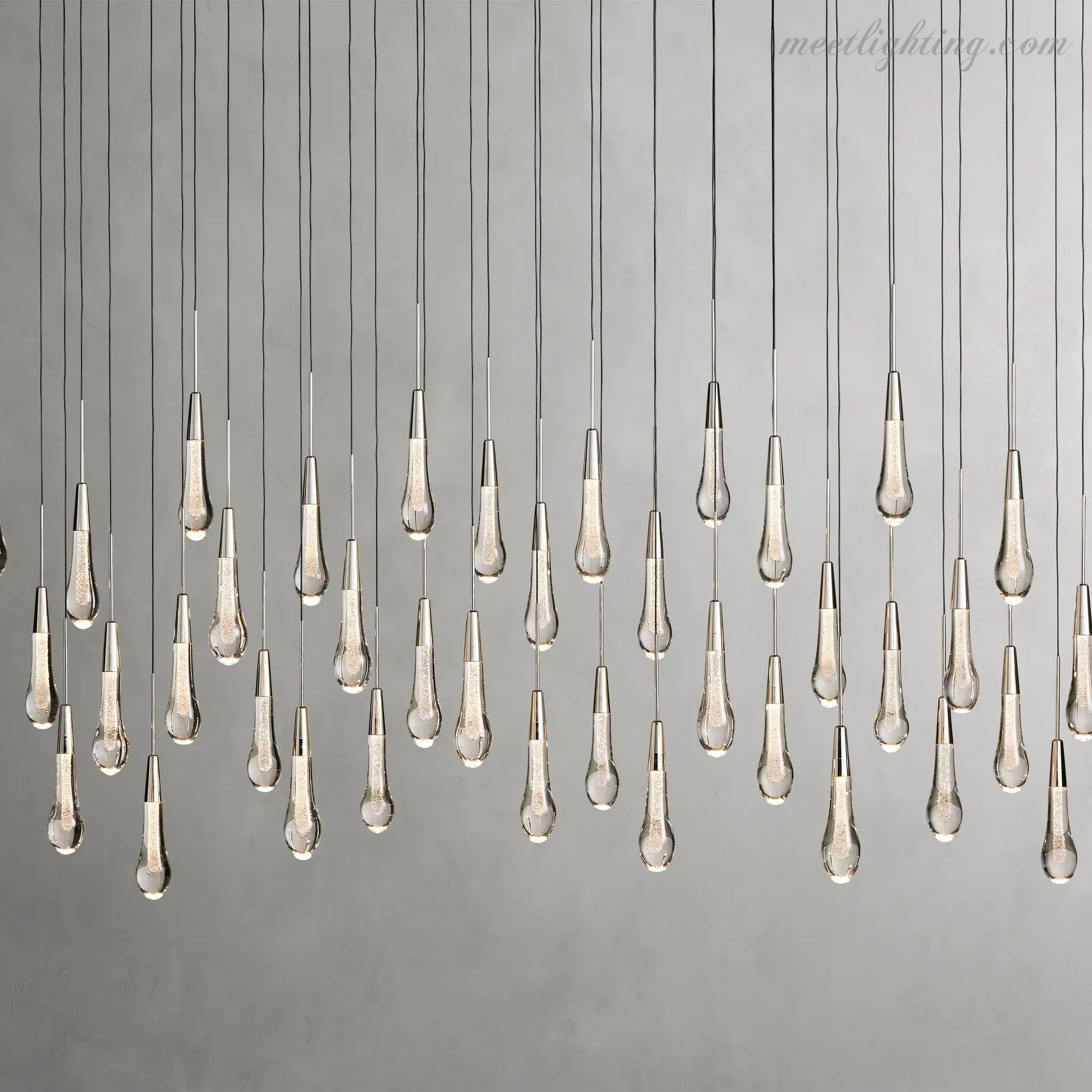 Soltaire Linear Crystal Chandelier-Meet Lighting