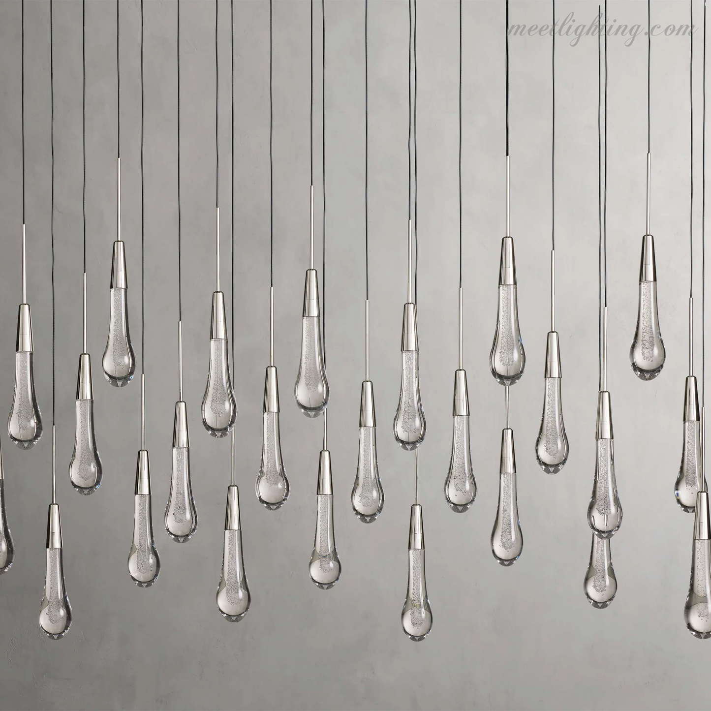 Soltaire Linear Crystal Chandelier-Meet Lighting