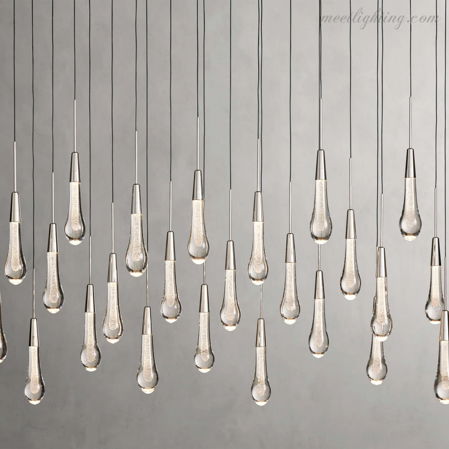 Soltaire Linear Crystal Chandelier-Meet Lighting