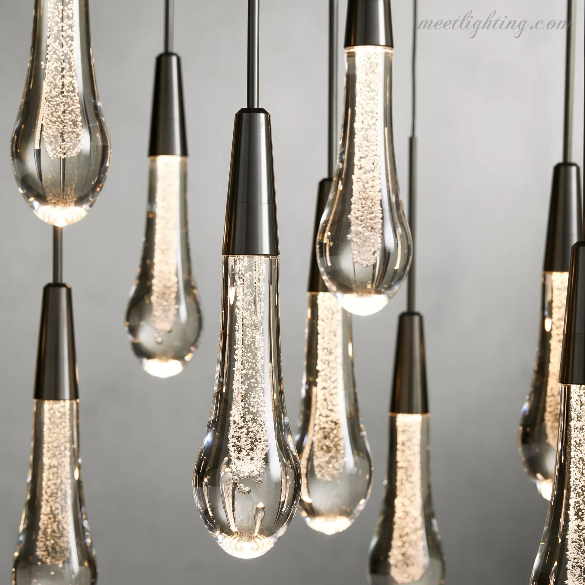 Soltaire Linear Crystal Chandelier-Meet Lighting