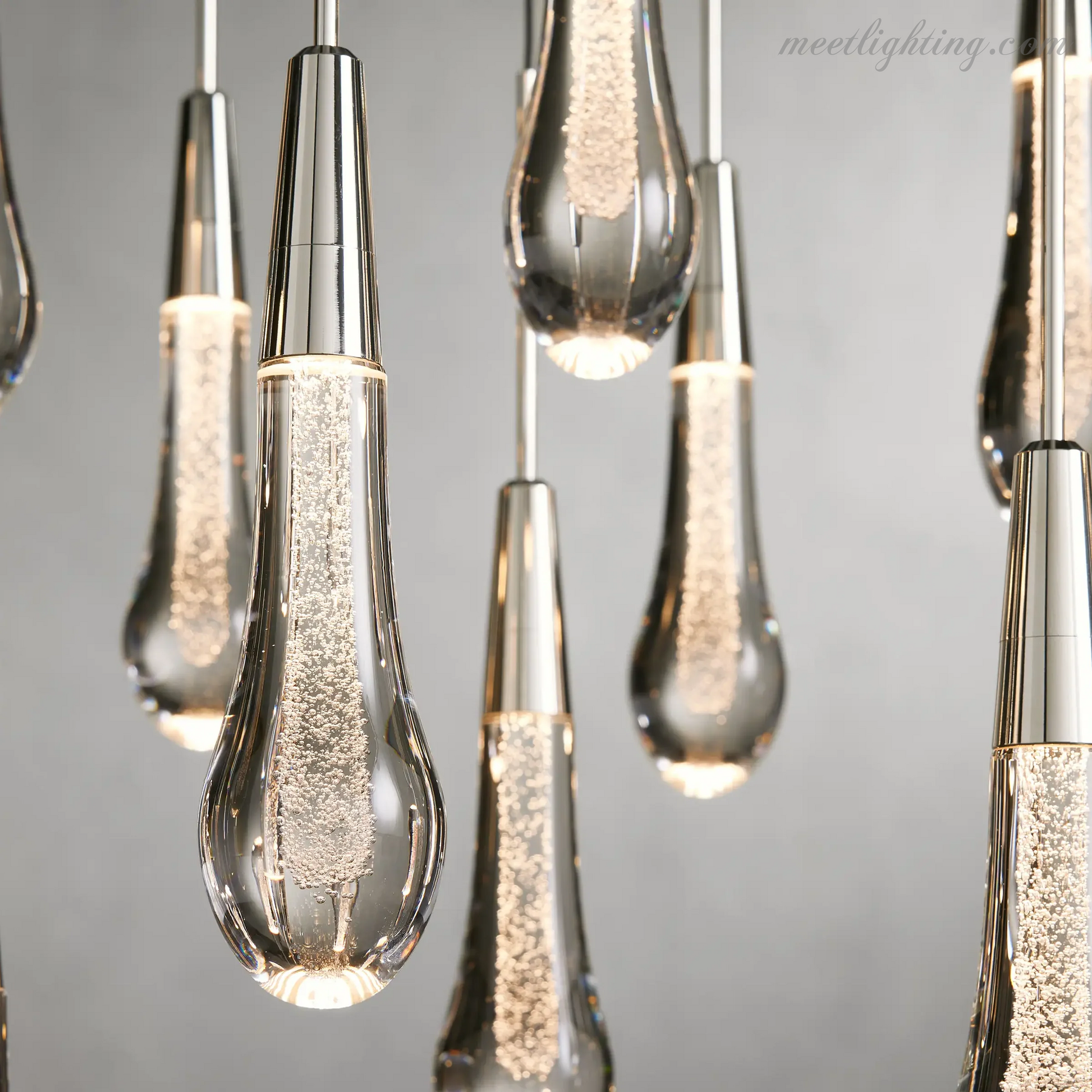 Soltaire Linear Crystal Chandelier-Meet Lighting