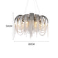 Sophian Aluminum Chain Tassel Round Chandelier-Meet Lighting