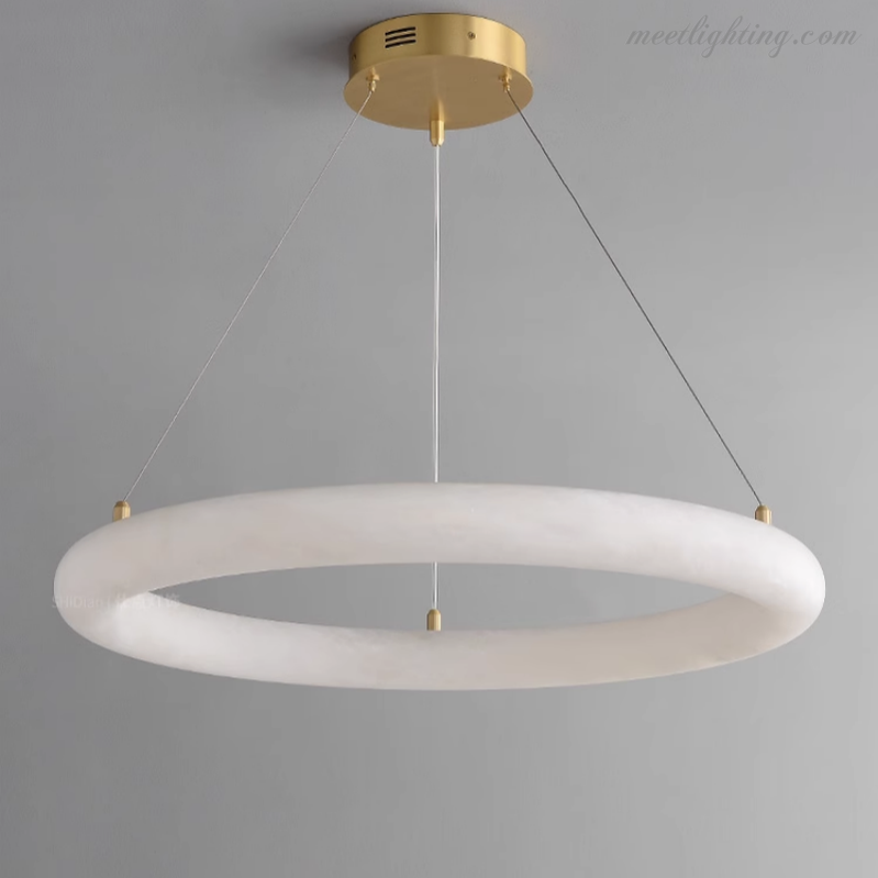 Spain Alabaster Brass Ring Pendant Lights-Meet Lighting