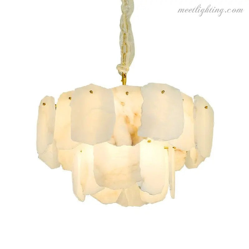 Spain Alabaster Modern Living Room Chandeliers-Meet Lighting