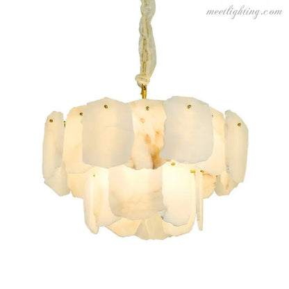 Spain Alabaster Modern Living Room Chandeliers-Meet Lighting