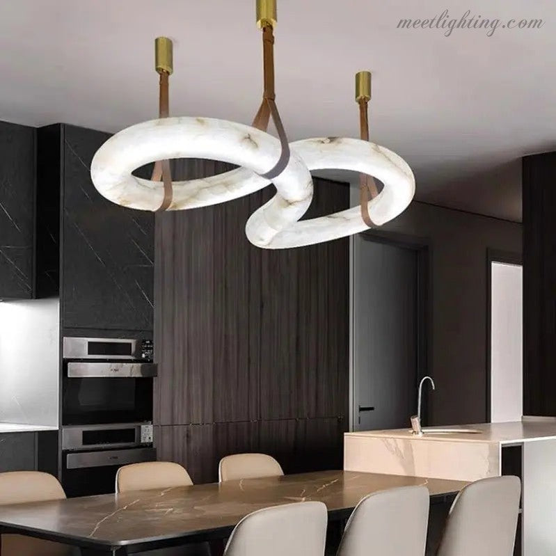 Spain Alabaster Oslo Cable Pendant Light Dining Room-Meet Lighting