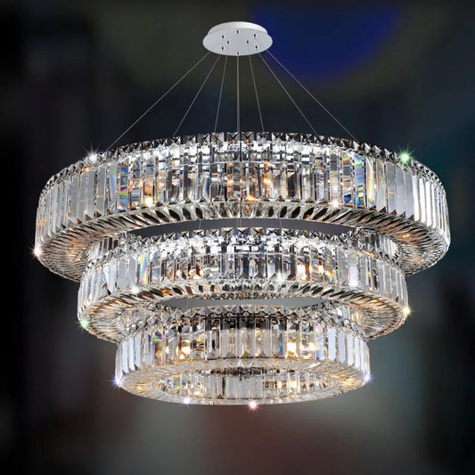 Stella 3-Ring Chandelier 48''+36''+24''-Meet Lighting