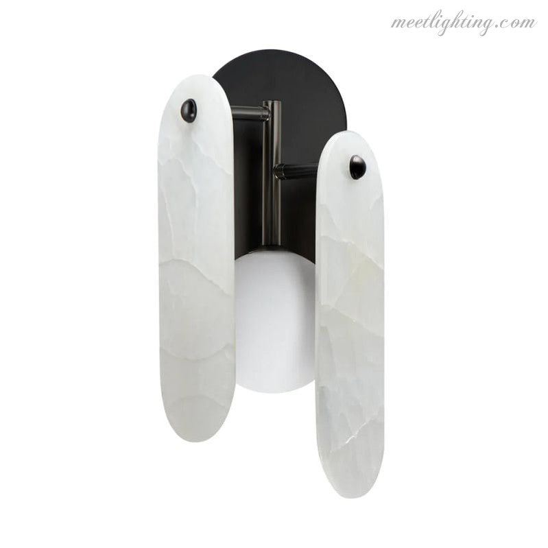 Studio M Alabaster Megalith Wall Sconce-Meet Lighting