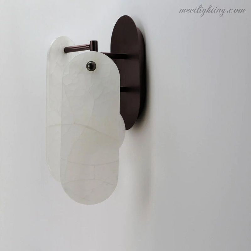 Studio M Alabaster Megalith Wall Sconce-Meet Lighting