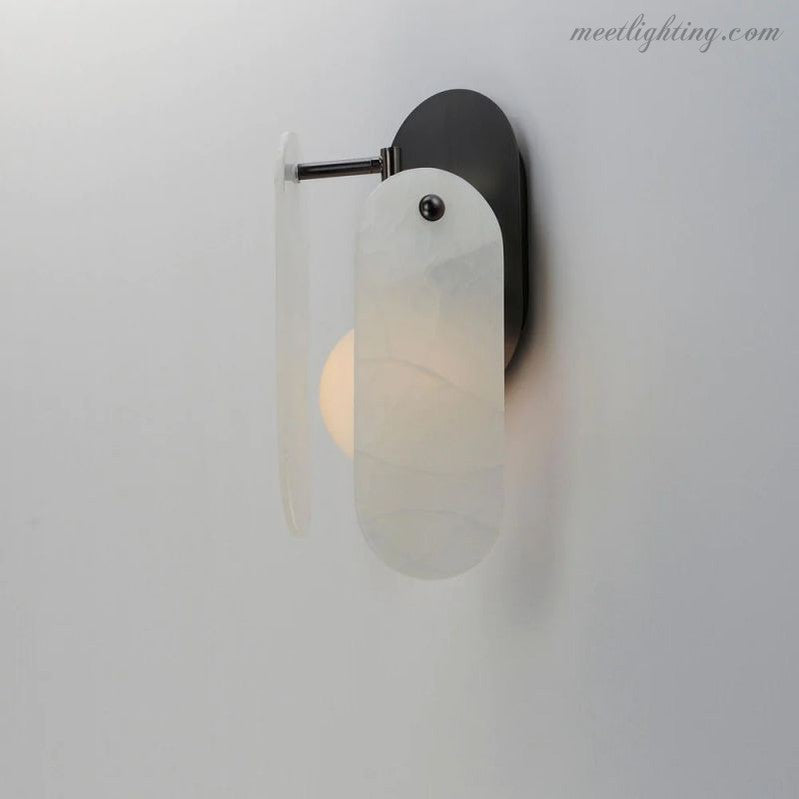 Studio M Alabaster Megalith Wall Sconce-Meet Lighting