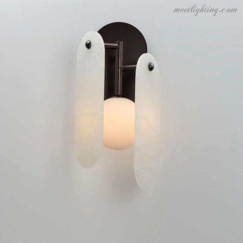 Studio M Alabaster Megalith Wall Sconce-Meet Lighting