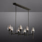 Tulip Linear Chandelier 52", Island Chandelier Over Kitchen Table