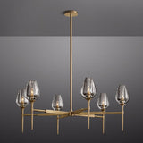 Tulip Round Living Room Chandelier 42"