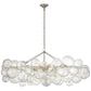 Talian Glass  Linear Chandelier 51"