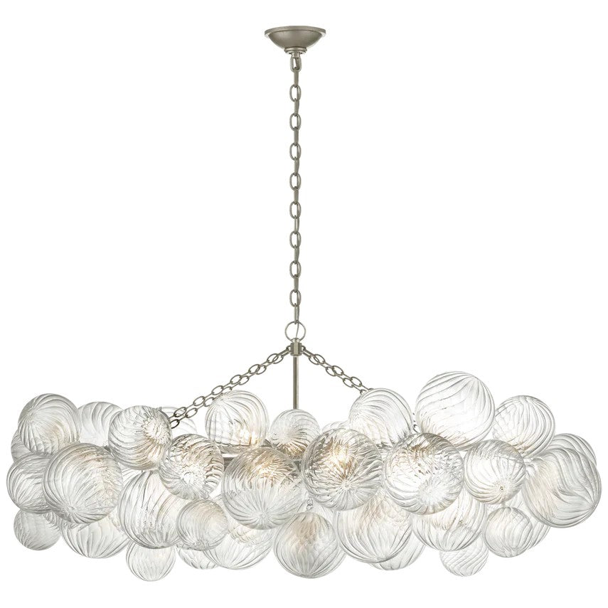 Talian Glass Linear Chandelier 51"-MEET LIGHTING