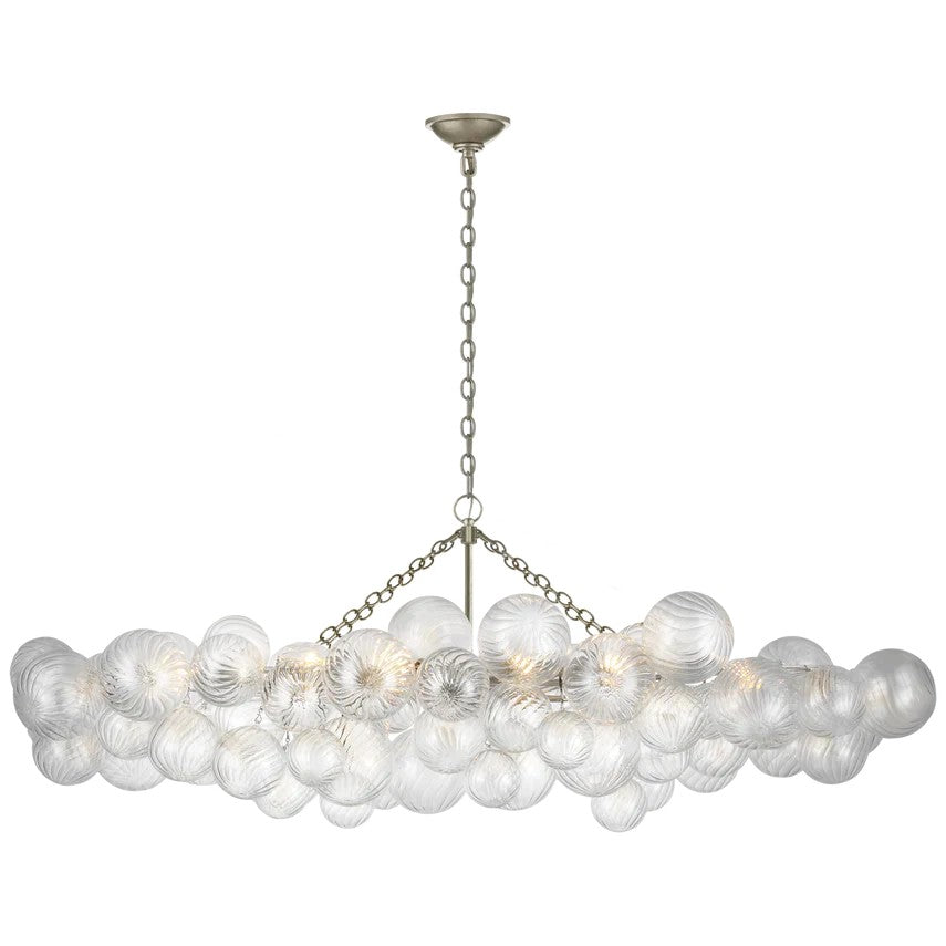 Talian Glass Linear Chandelier 63"-MEET LIGHTING
