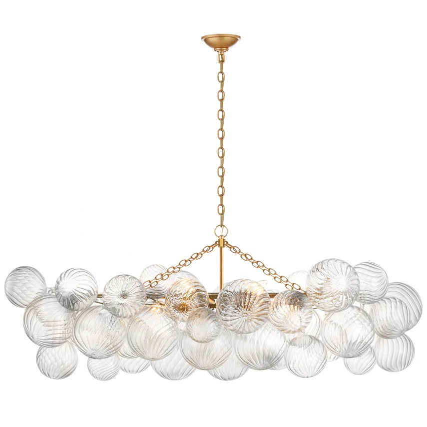 Talian Glass Linear Chandelier 51"-MEET LIGHTING