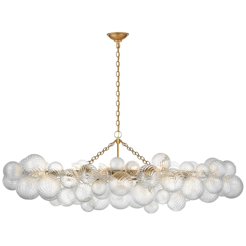Talian Glass Linear Chandelier 63"-MEET LIGHTING