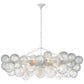 Talian Glass  Linear Chandelier 51"