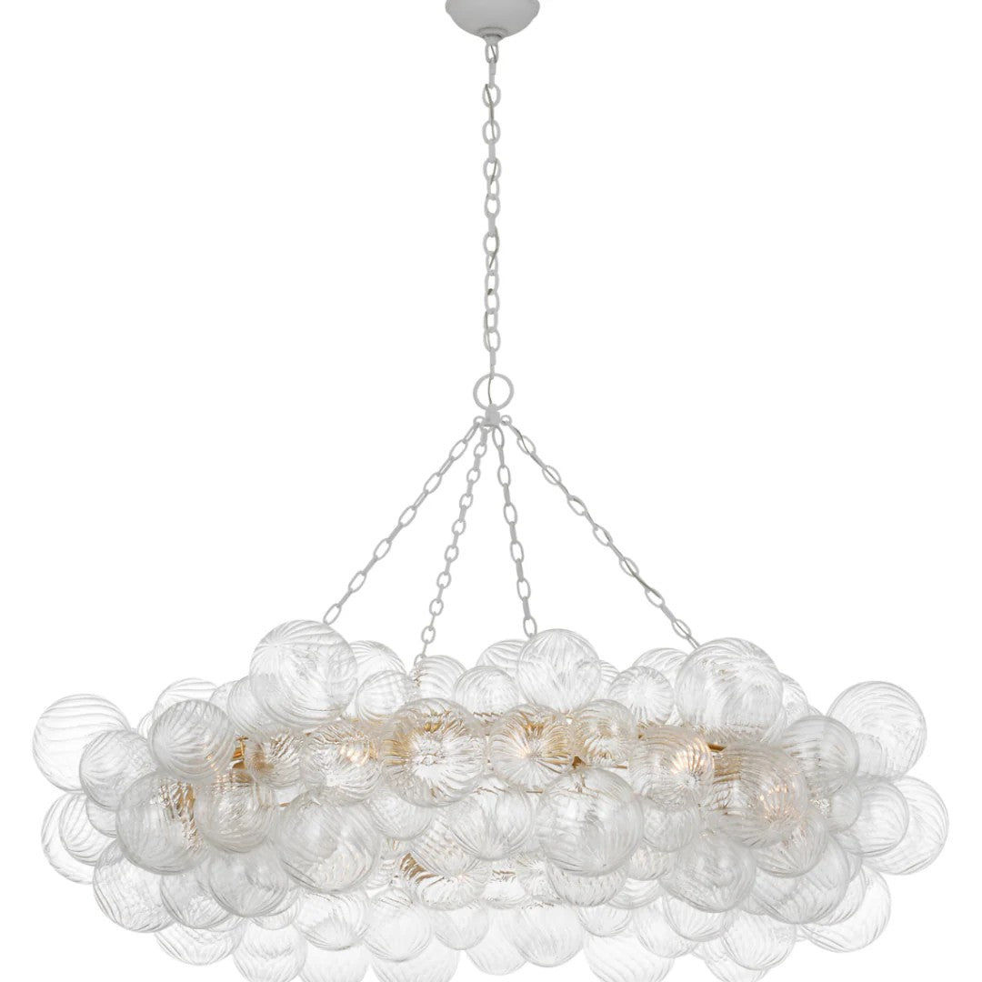 Talian Glass  Ring Chandelier 54"