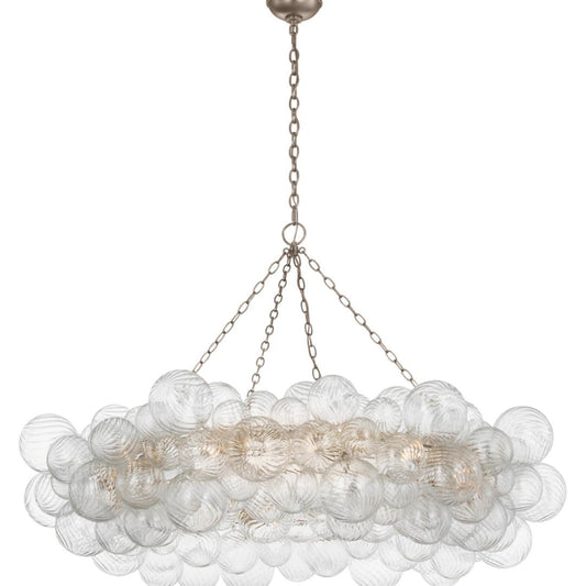 Talian Glass  Ring Chandelier 54"