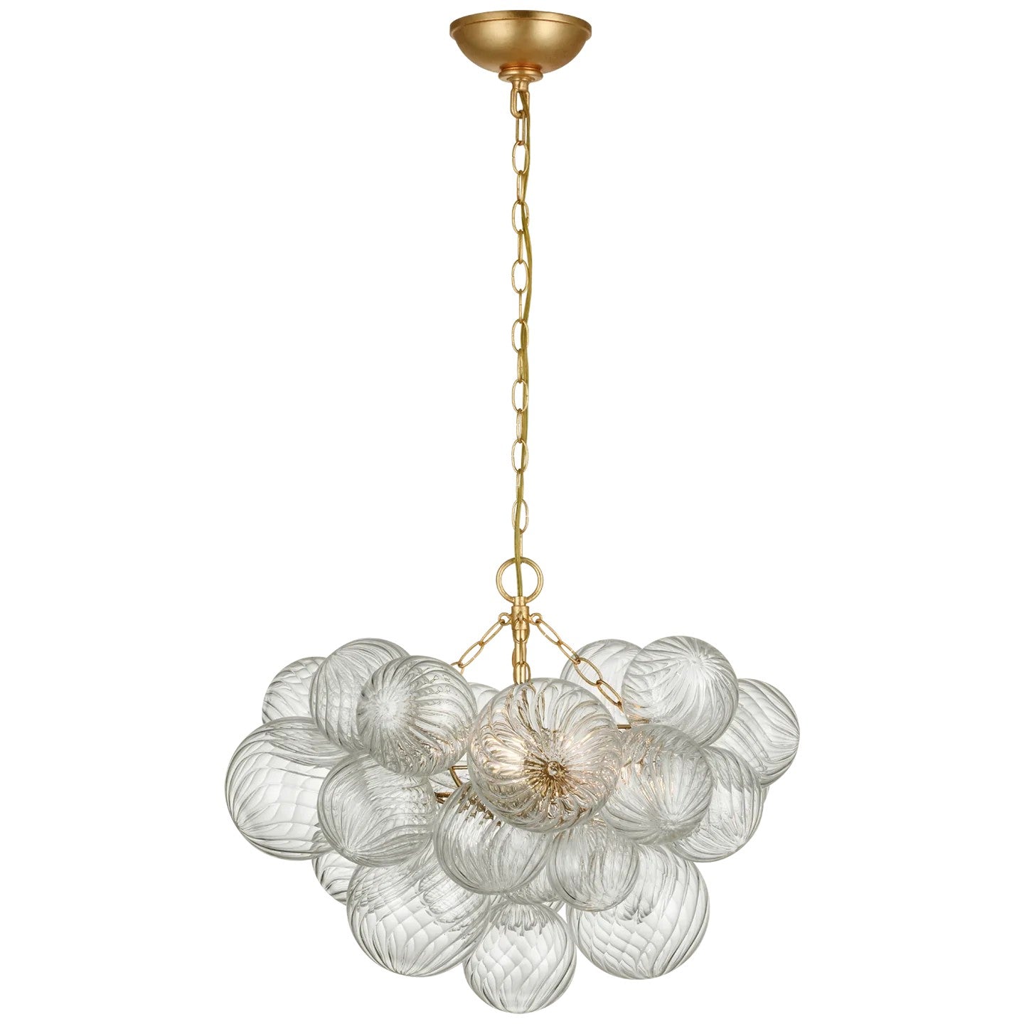 Talian Glass Round Chandelier 24"-MEET LIGHTING